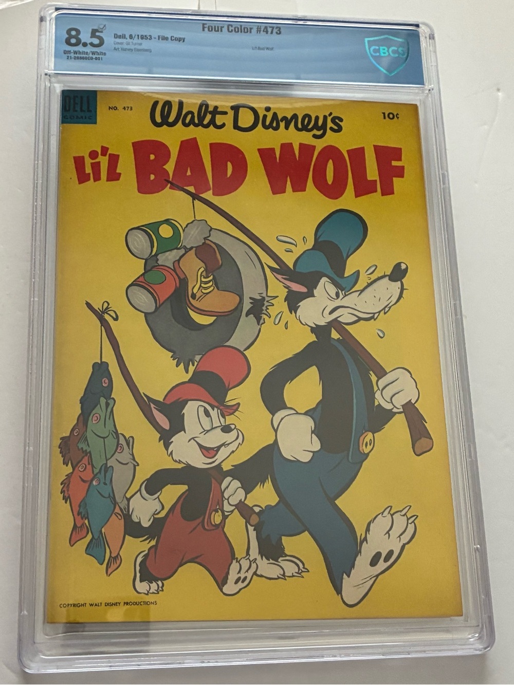 Dell Four Color #473 Li’l Bad Wolf CBCS 8.5 File Copy 1953 Disney